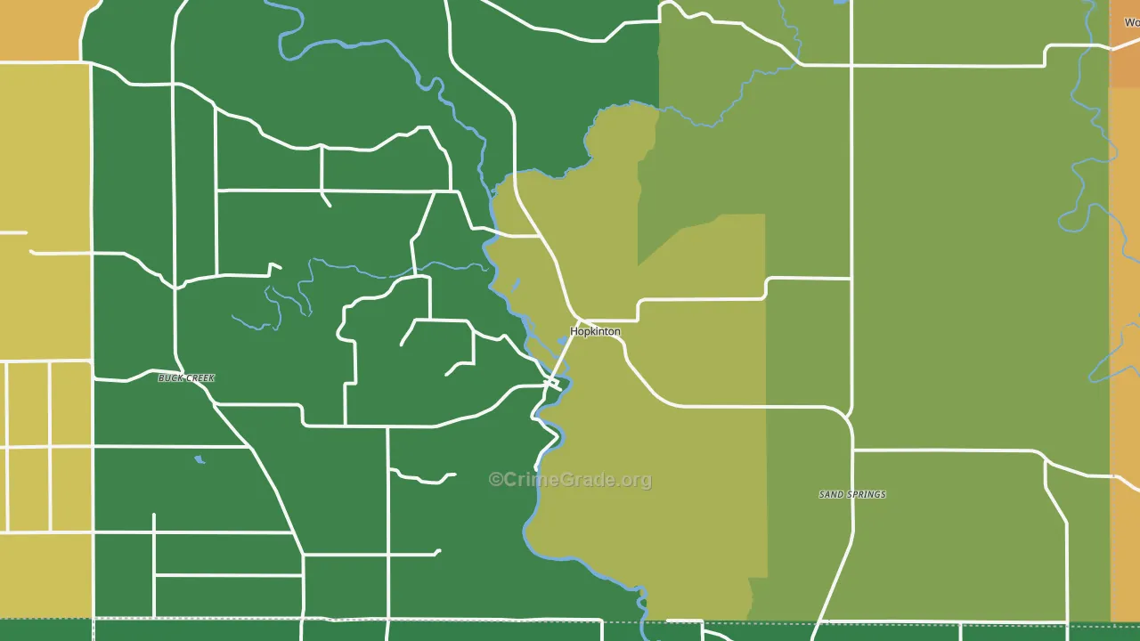 52237, IA Map of Theft Rates