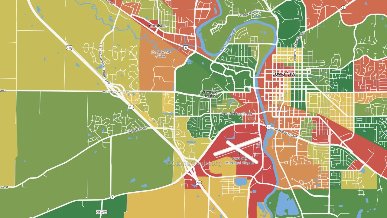 52246, IA Map of Theft Rates