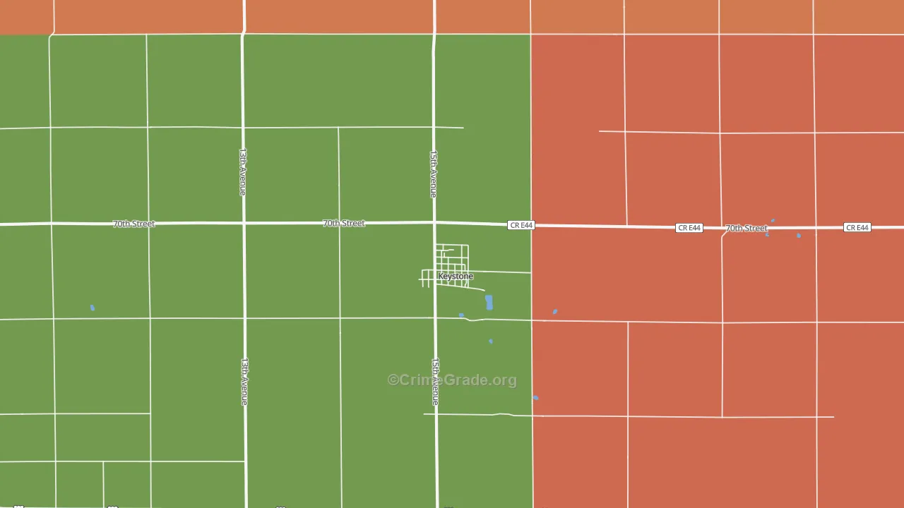 52249, IA Map of Theft Rates