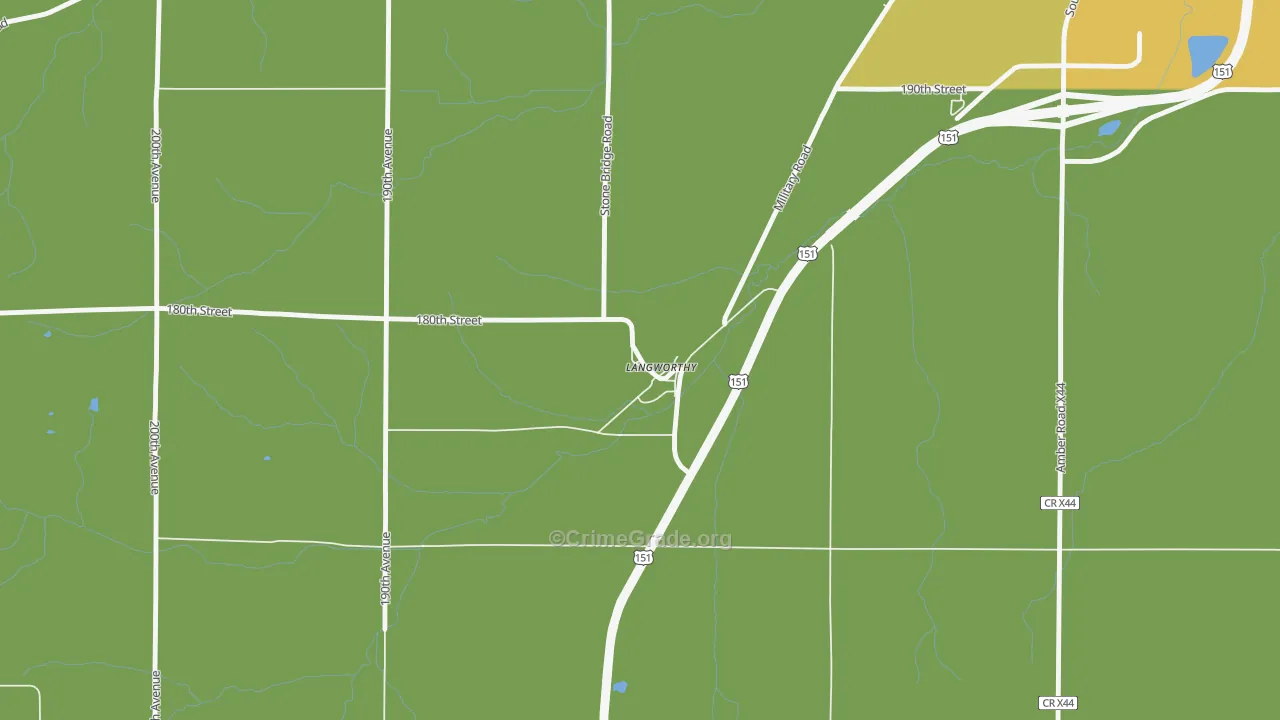 52252, IA Map of Theft Rates