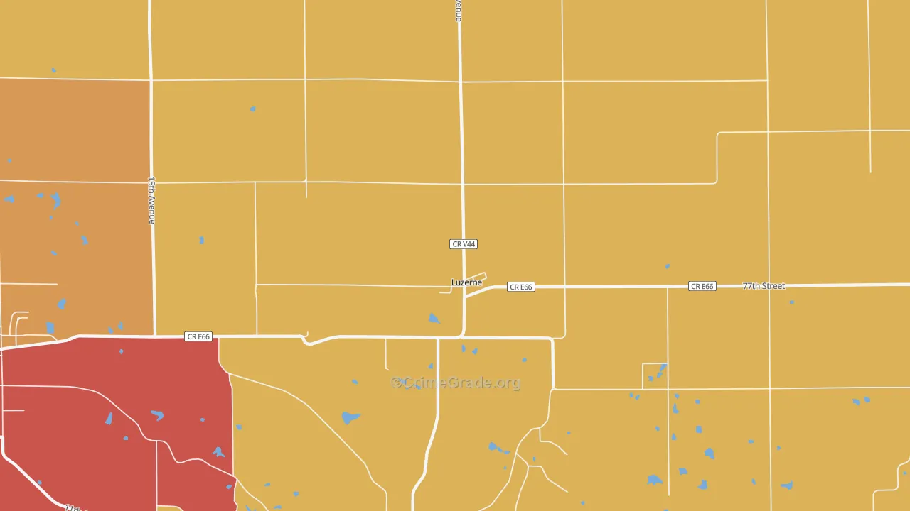 52257, IA Map of Theft Rates