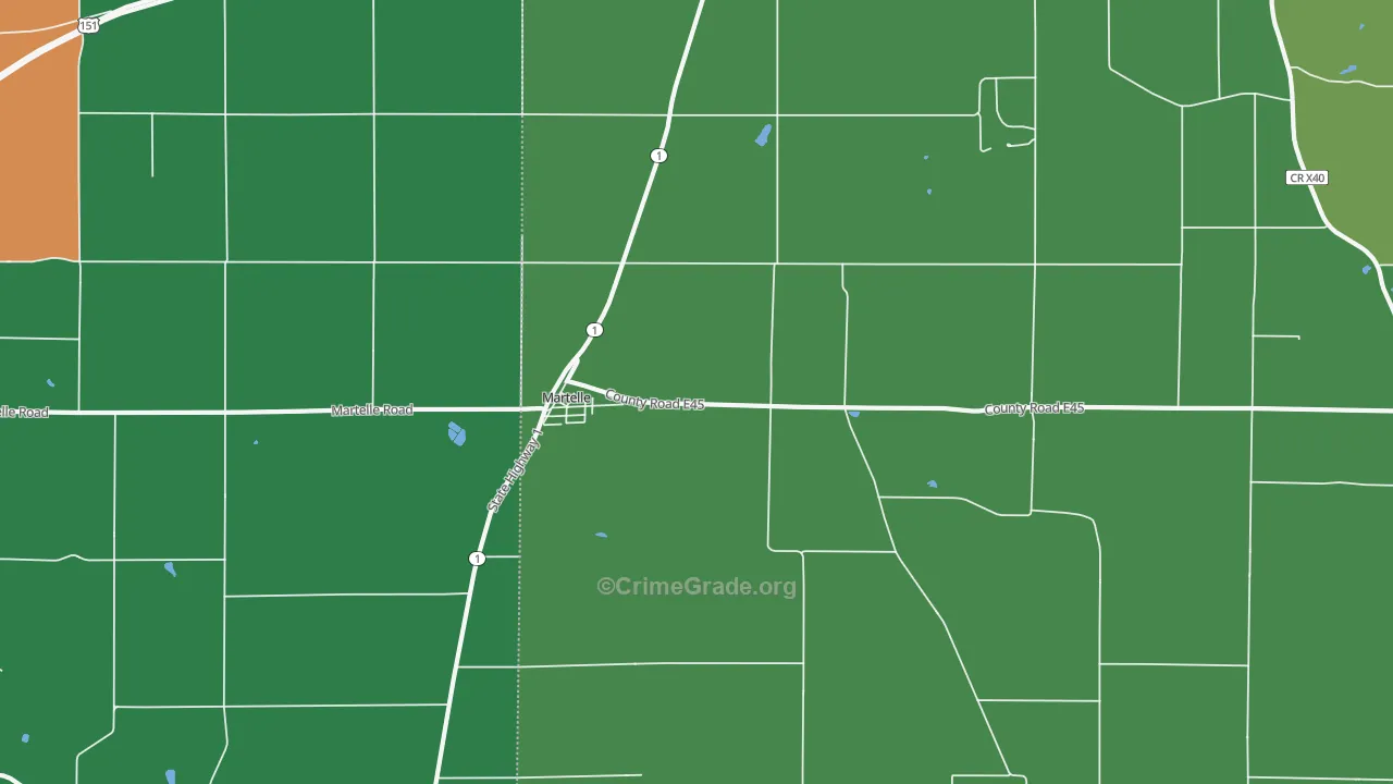52305, IA Map of Theft Rates