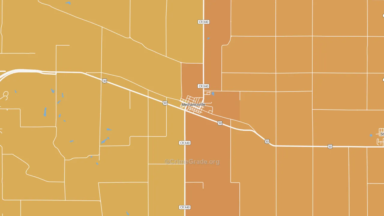 52306, IA Map of Theft Rates