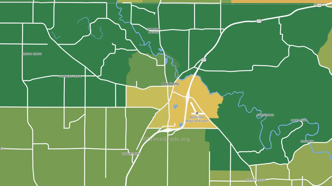 52310, IA Map of Theft Rates