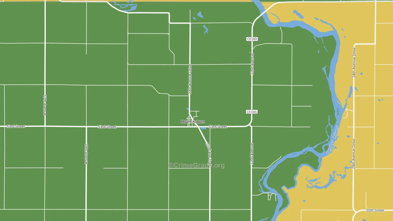 52313, IA Map of Theft Rates