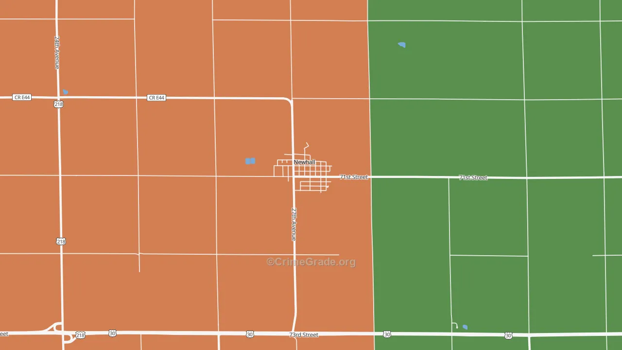 52315, IA Map of Theft Rates