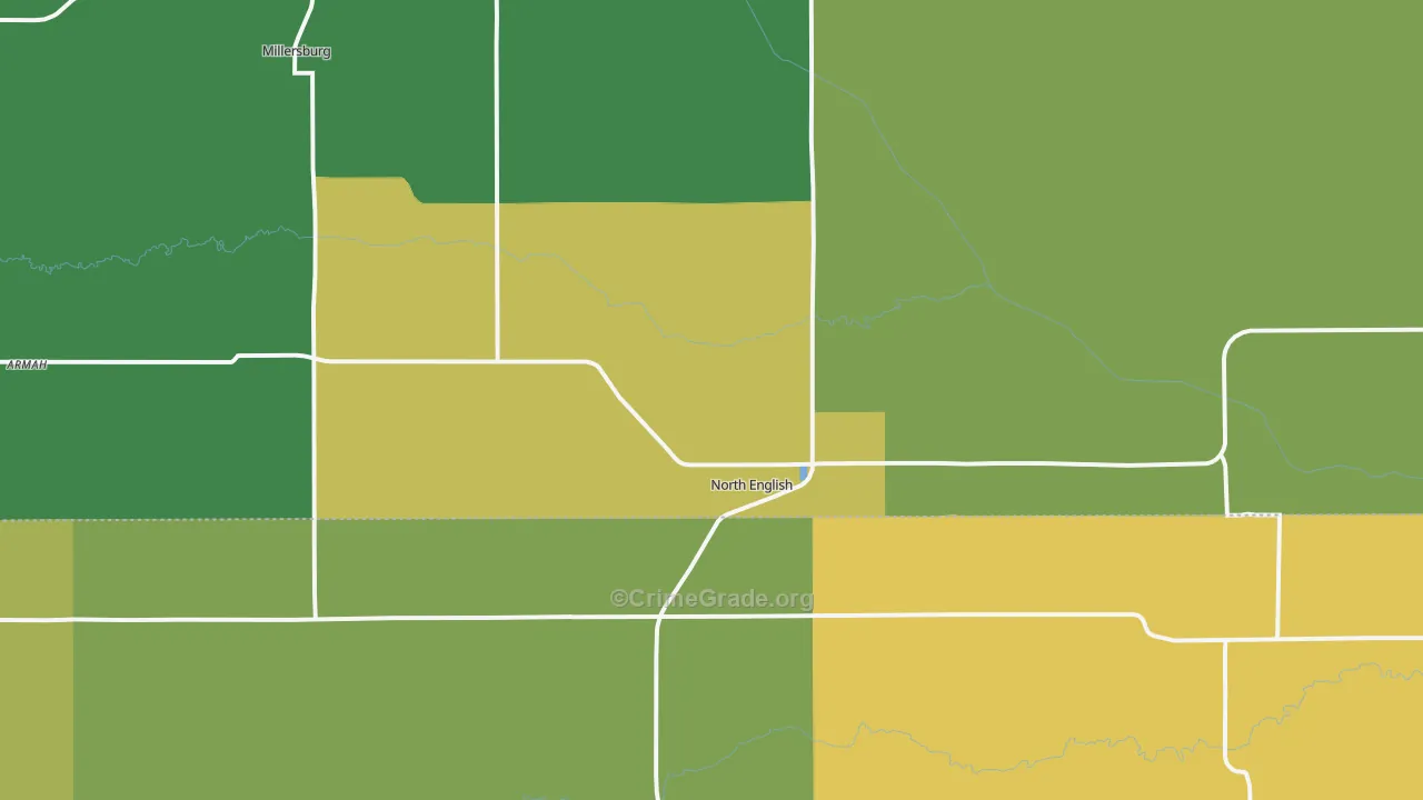 52316, IA Map of Theft Rates