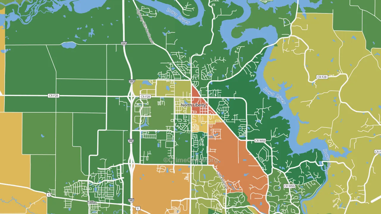 52317, IA Map of Theft Rates