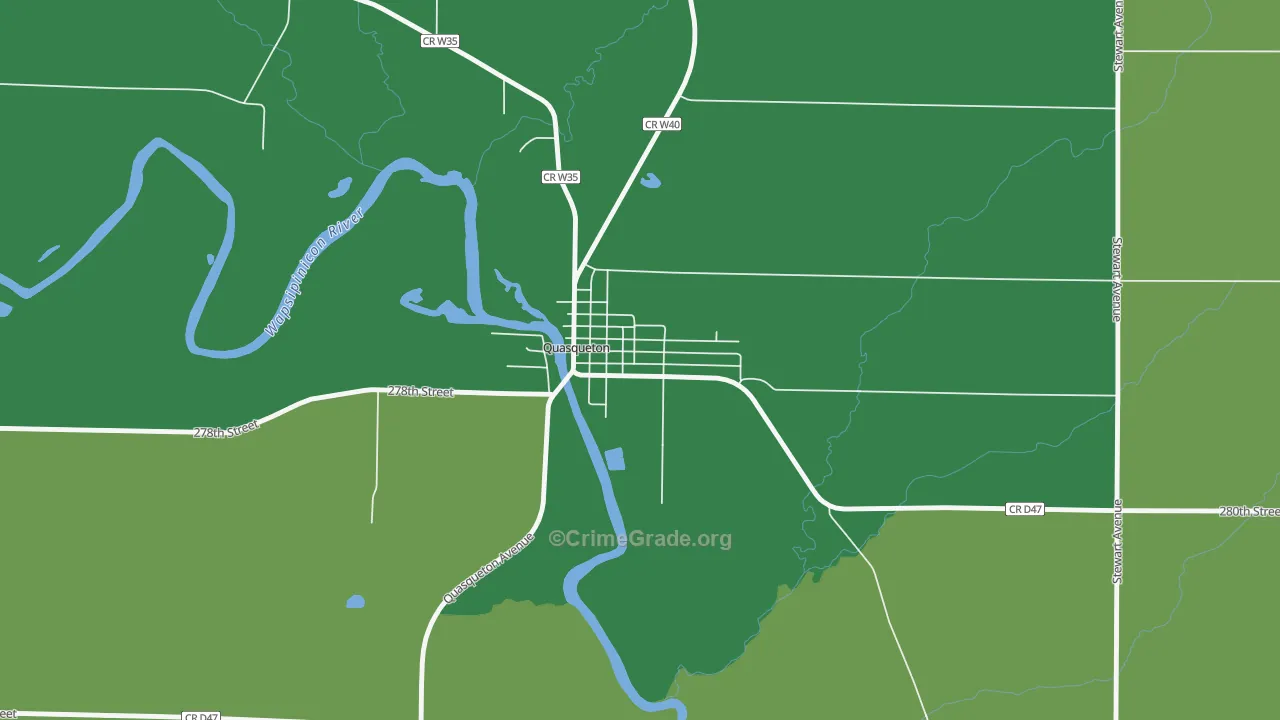 52326, IA Map of Theft Rates