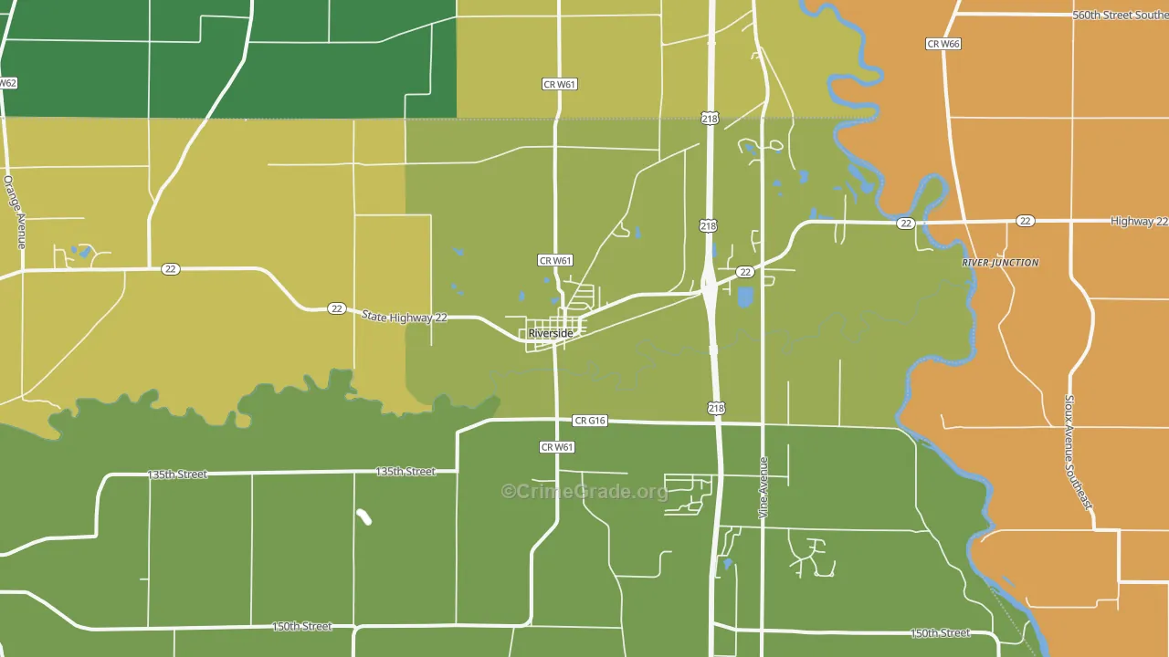 52327, IA Map of Theft Rates