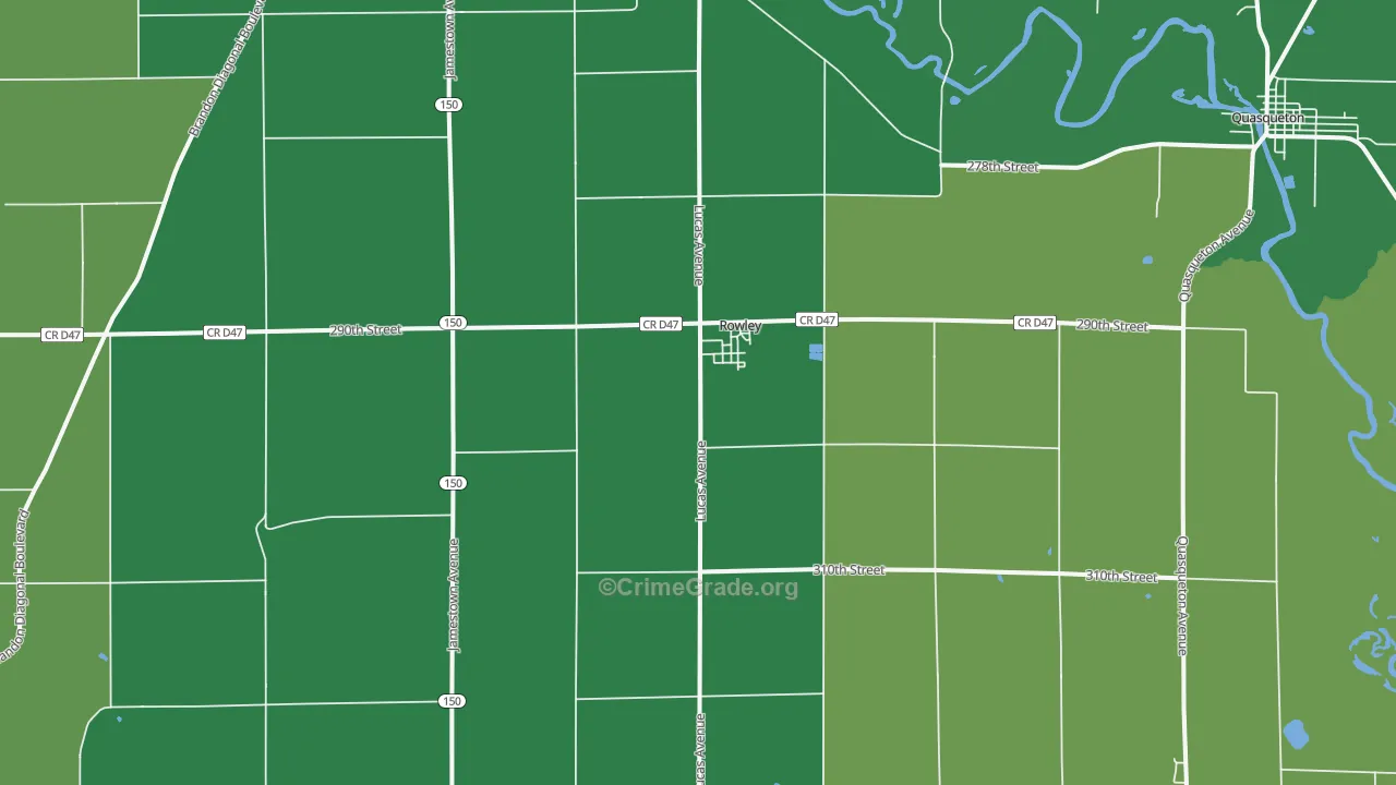 52329, IA Map of Theft Rates