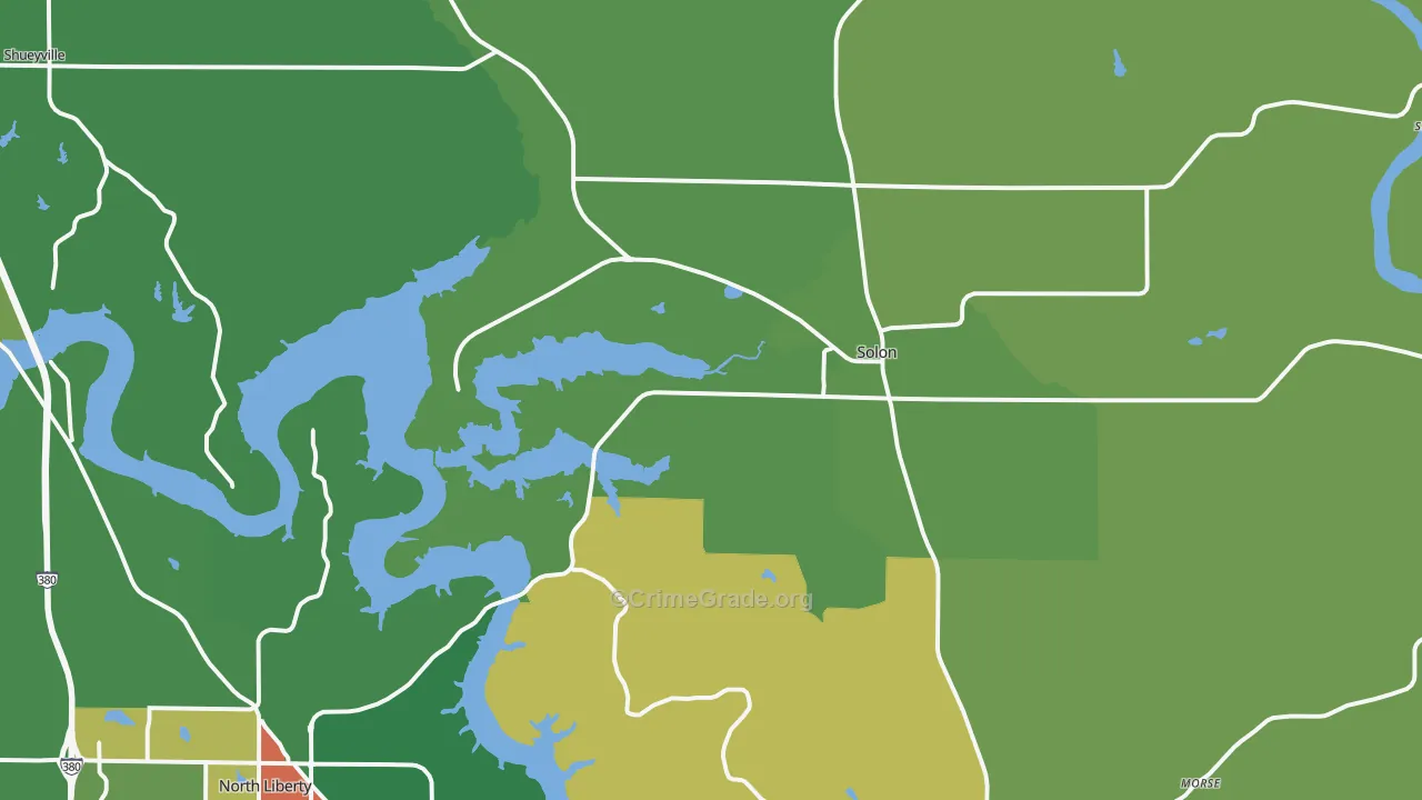 52333, IA Map of Theft Rates
