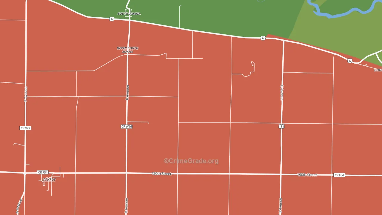 52334, IA Map of Theft Rates