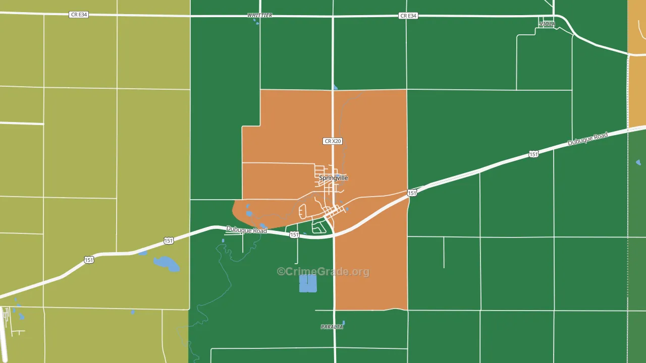 52336, IA Map of Theft Rates
