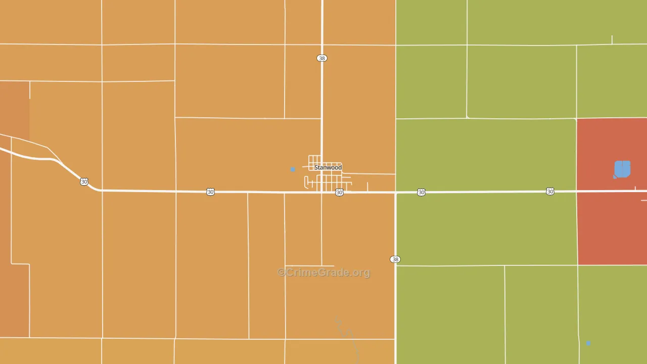 52337, IA Map of Theft Rates
