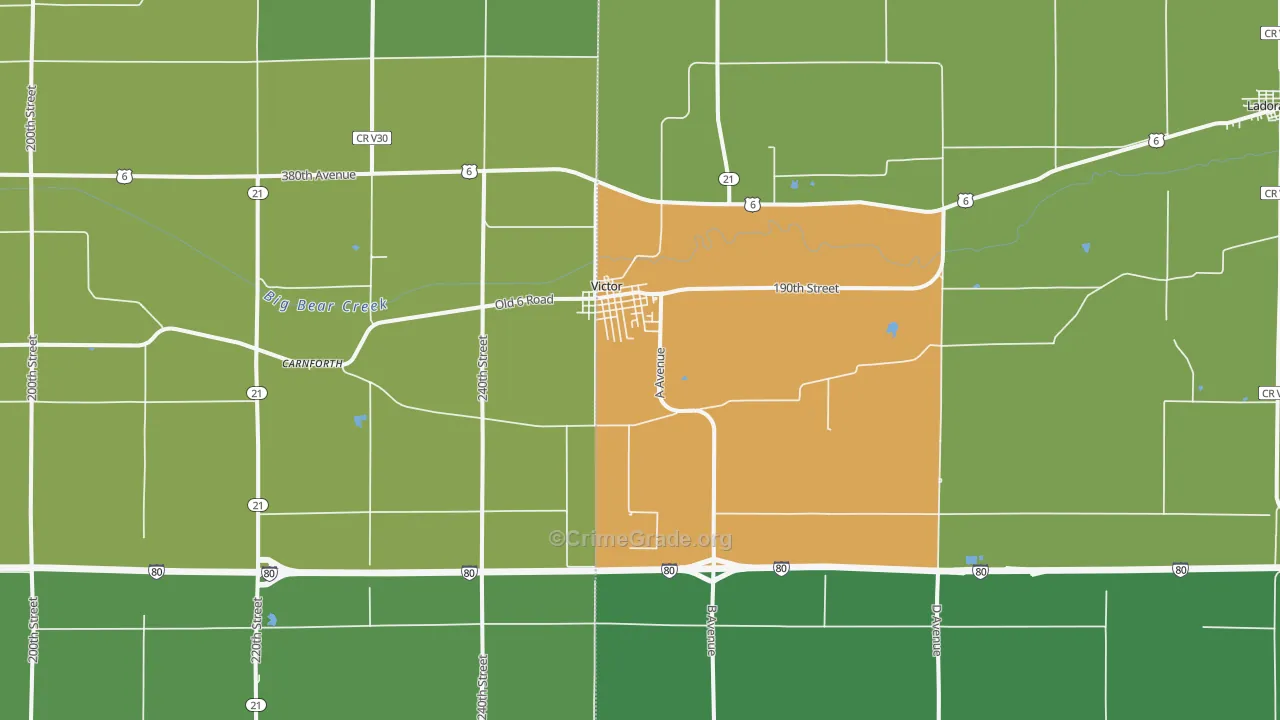 52347, IA Map of Theft Rates