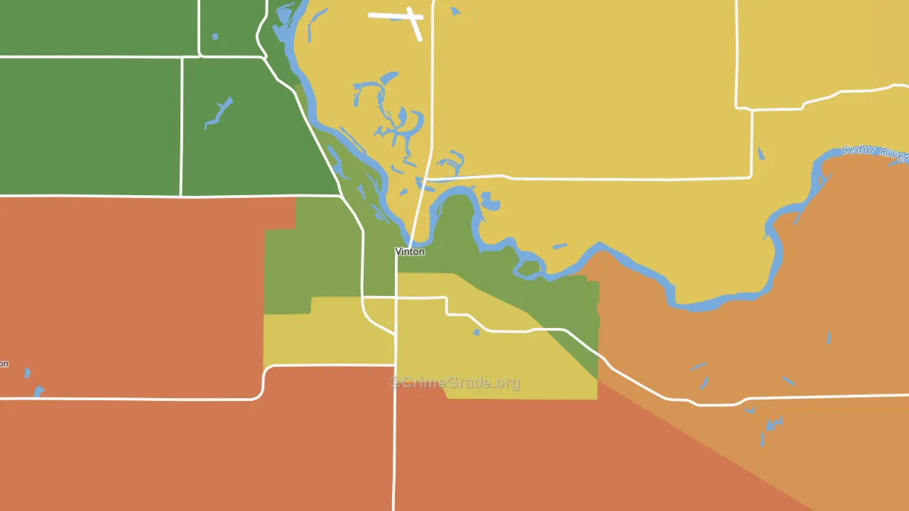 52349, IA Map of Theft Rates