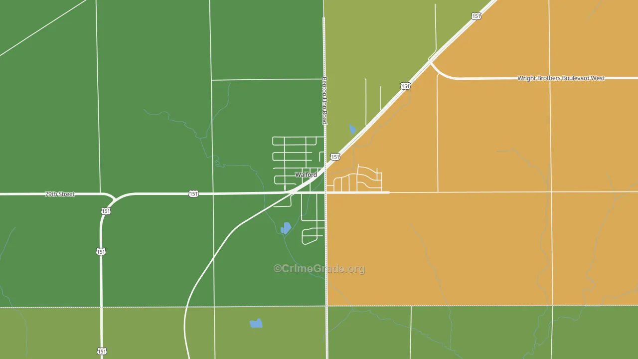 52351, IA Map of Theft Rates
