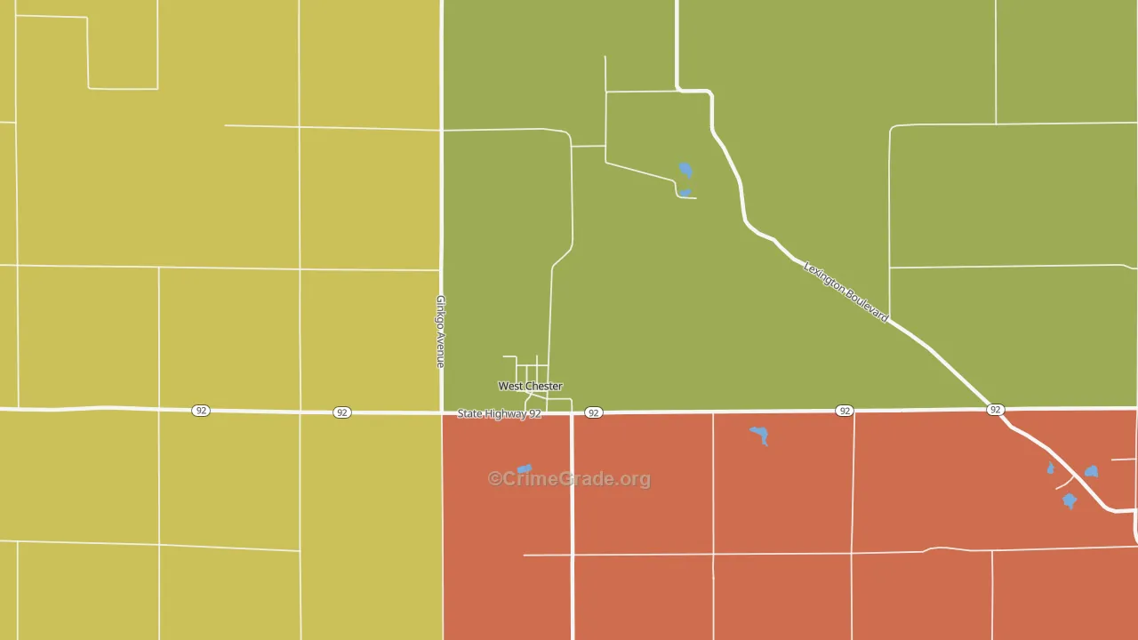 52359, IA Map of Theft Rates