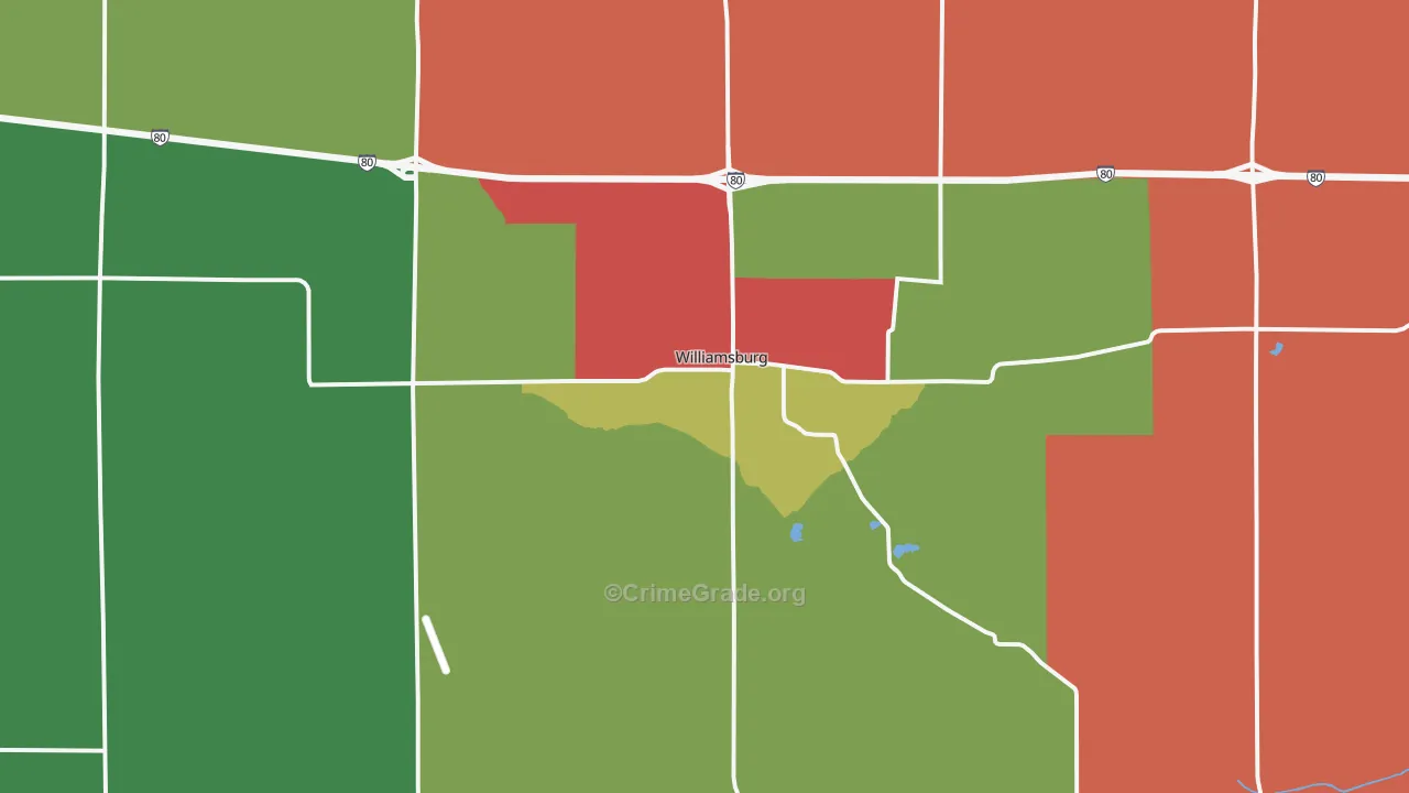52361, IA Map of Theft Rates