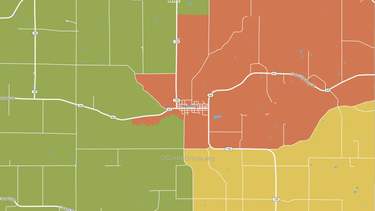 52362, IA Map of Theft Rates