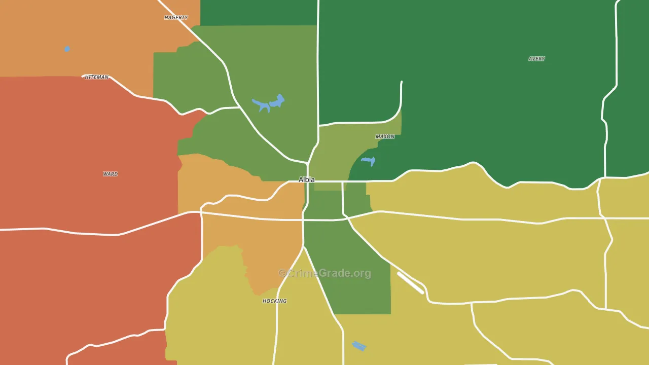 52531, IA Map of Theft Rates