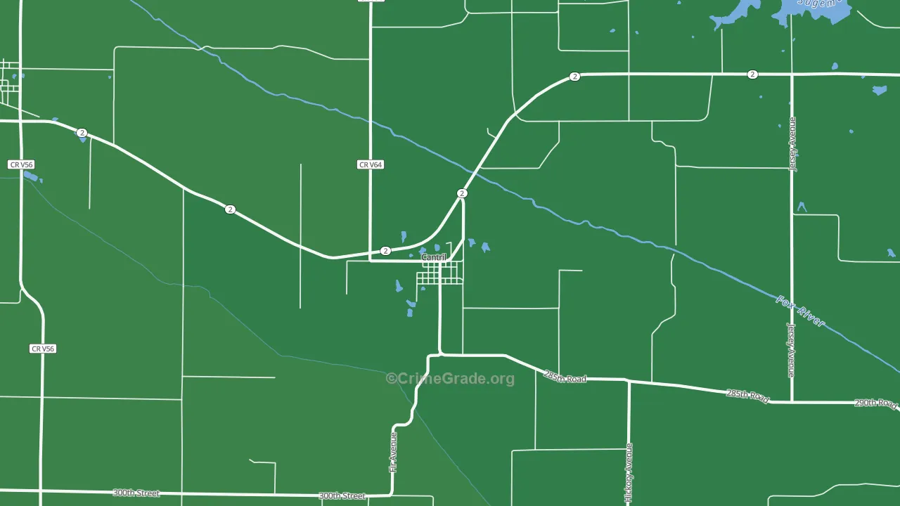 52542, IA Map of Theft Rates