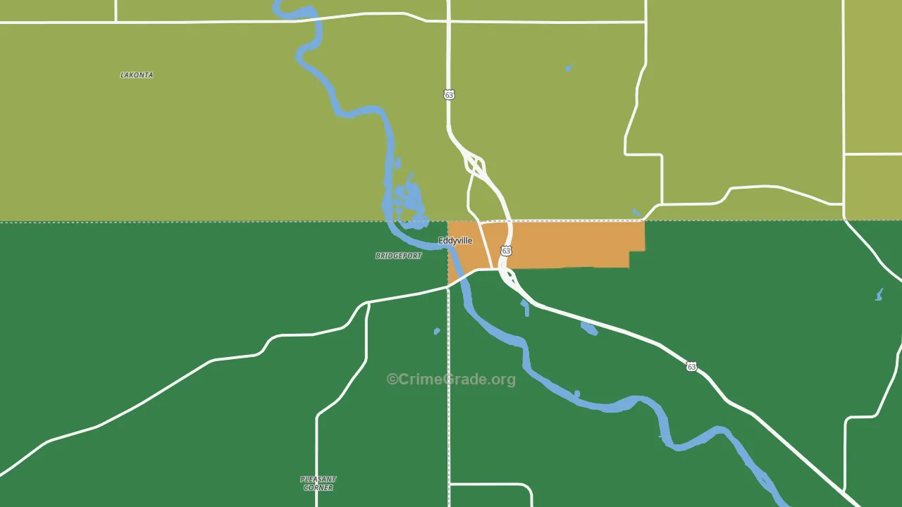 52553, IA Map of Theft Rates