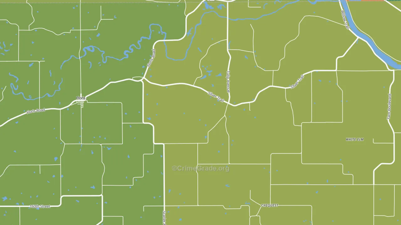 52560, IA Map of Theft Rates