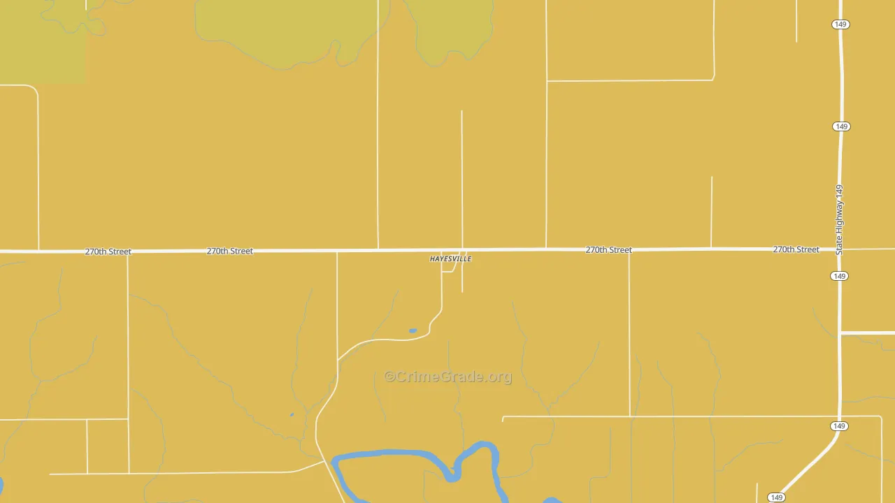 52562, IA Map of Theft Rates