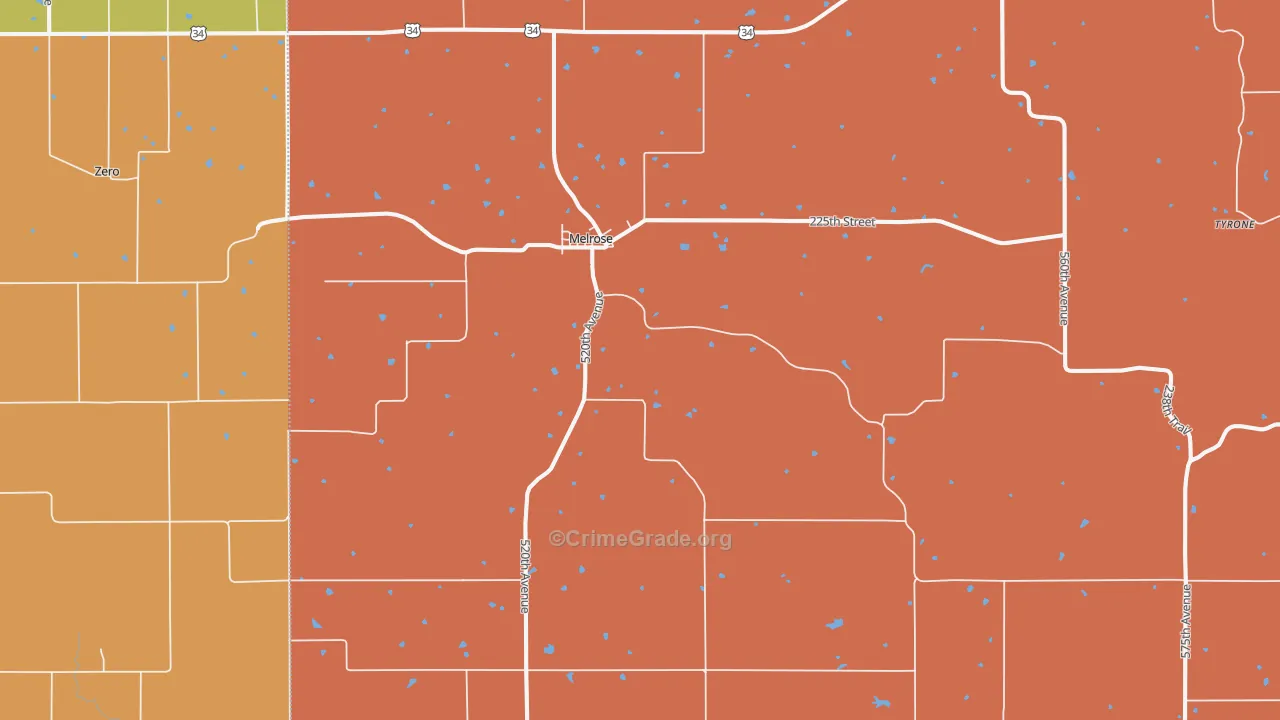 52569, IA Map of Theft Rates