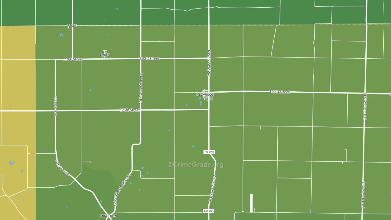 52580, IA Map of Theft Rates
