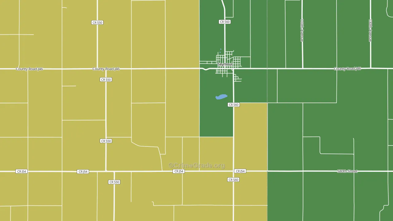 52590, IA Map of Theft Rates