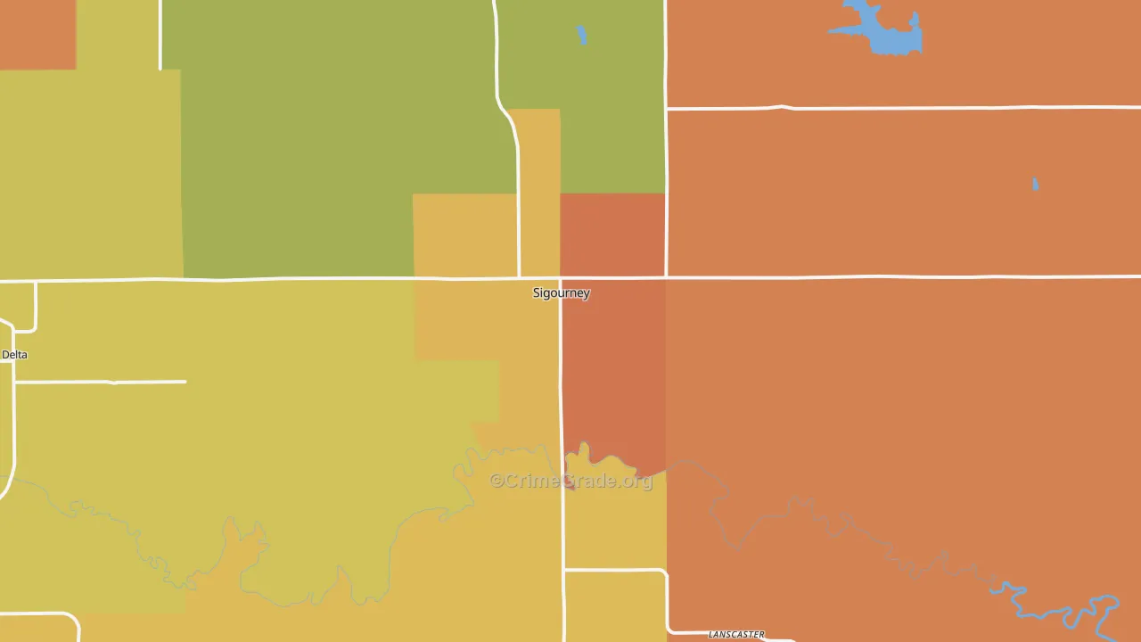 52591, IA Map of Theft Rates