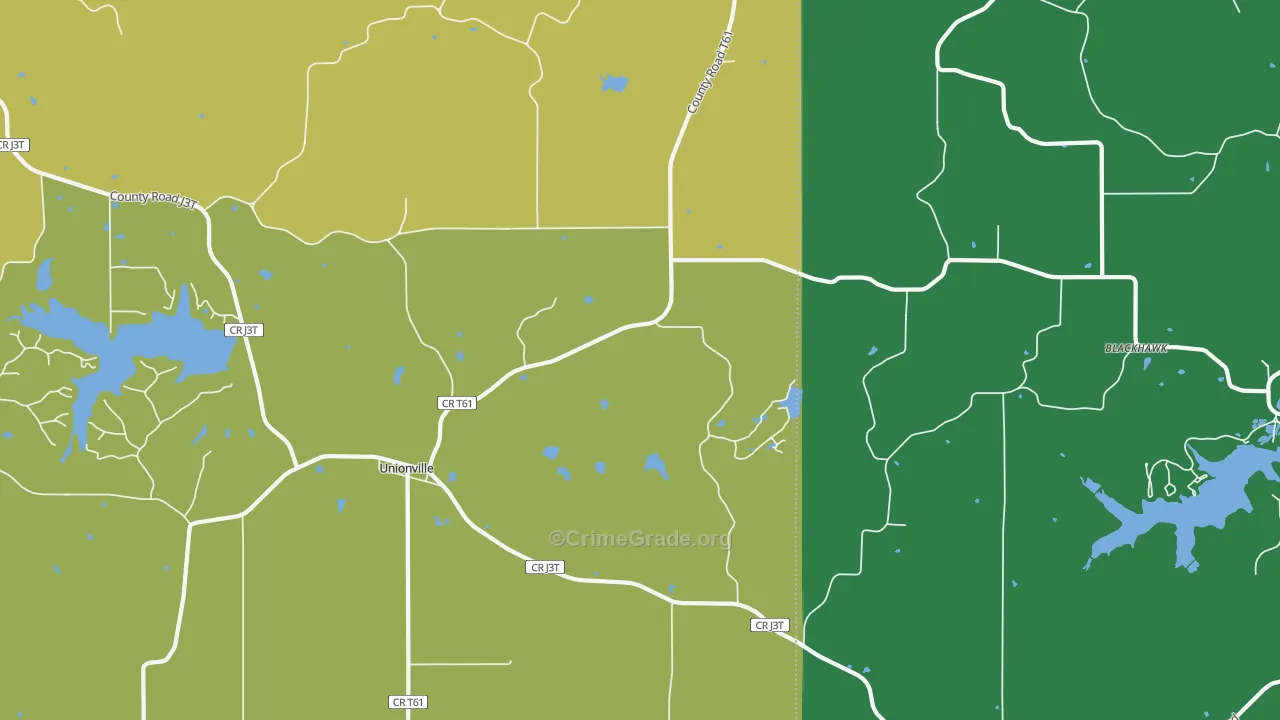 52594, IA Map of Theft Rates