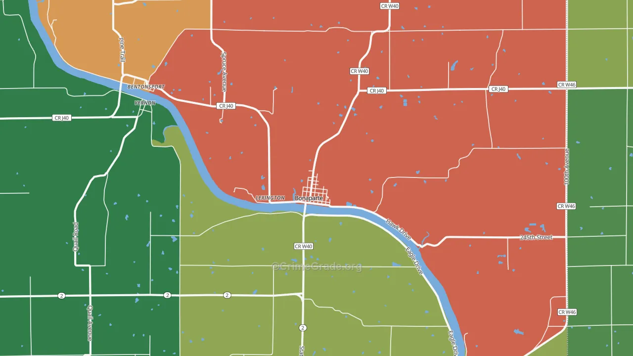 52620, IA Map of Theft Rates