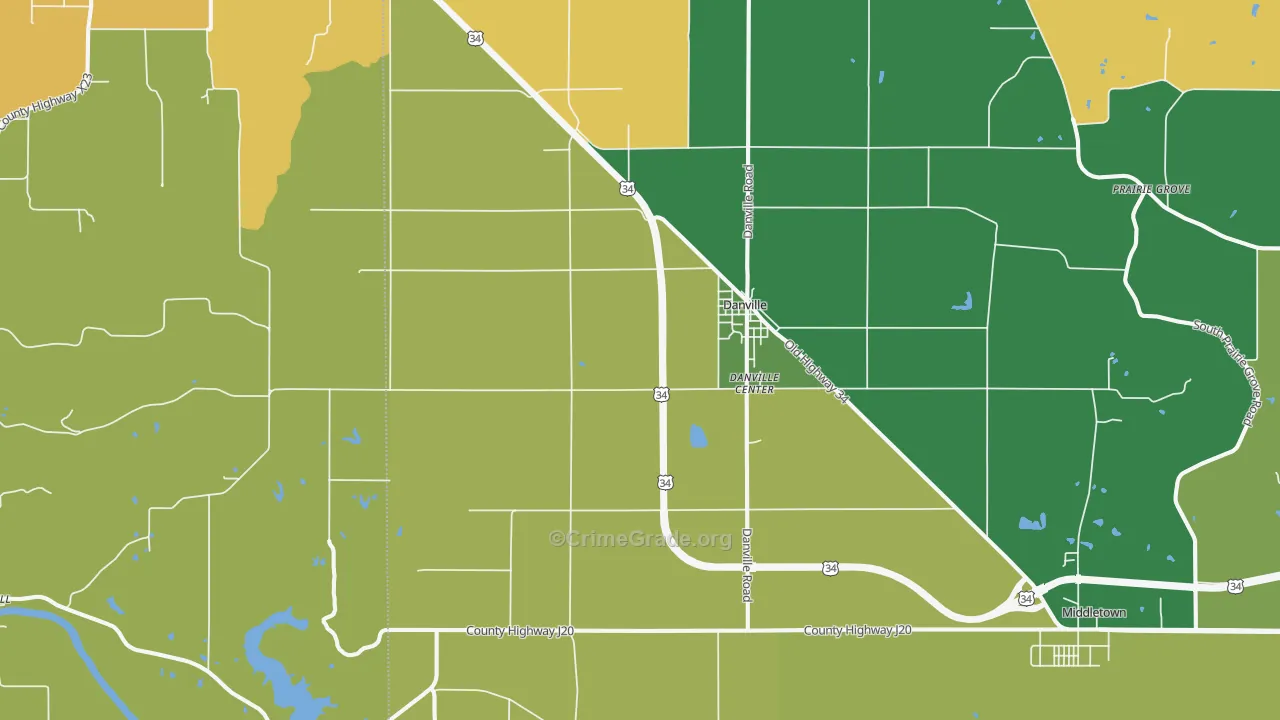 52623, IA Map of Theft Rates