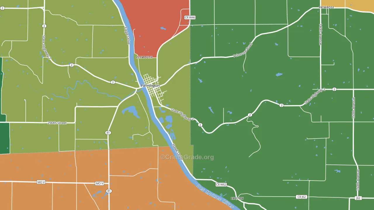 52626, IA Map of Theft Rates