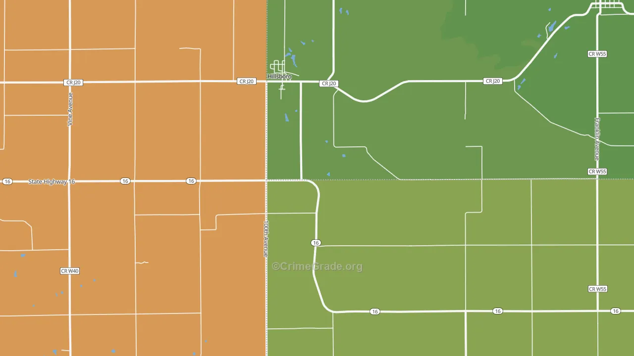 52630, IA Map of Theft Rates