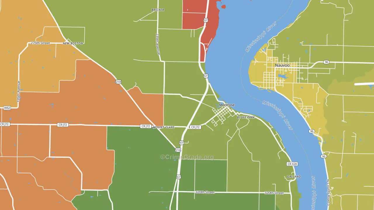 52639, IA Map of Theft Rates