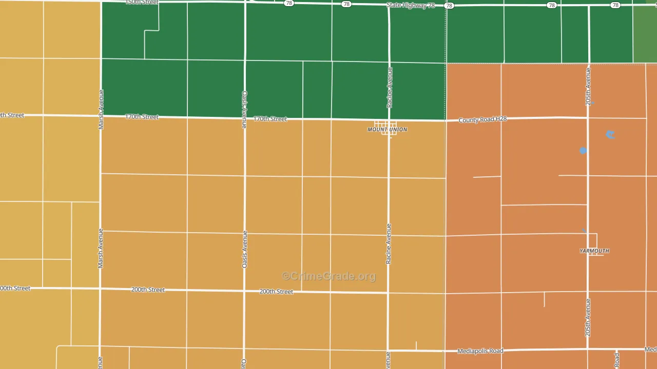 52644, IA Map of Theft Rates