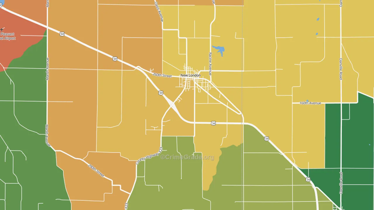 52645, IA Map of Theft Rates