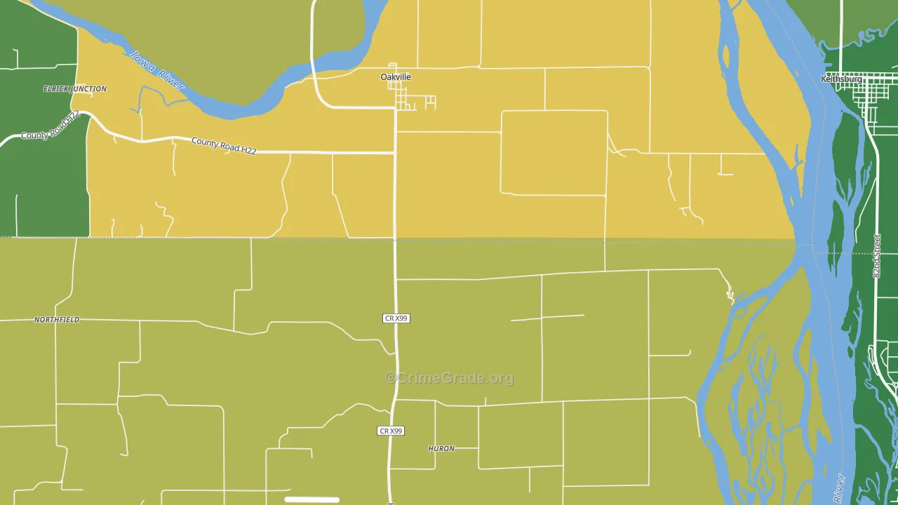 52646, IA Map of Theft Rates