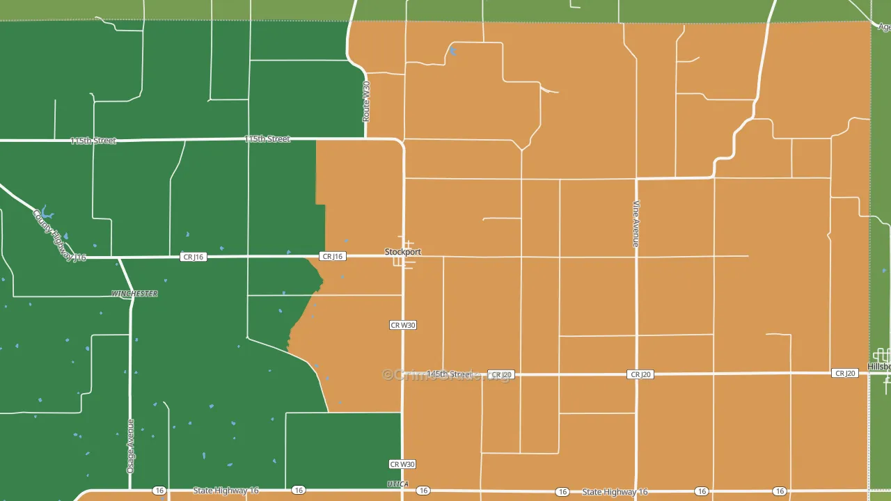 52651, IA Map of Theft Rates