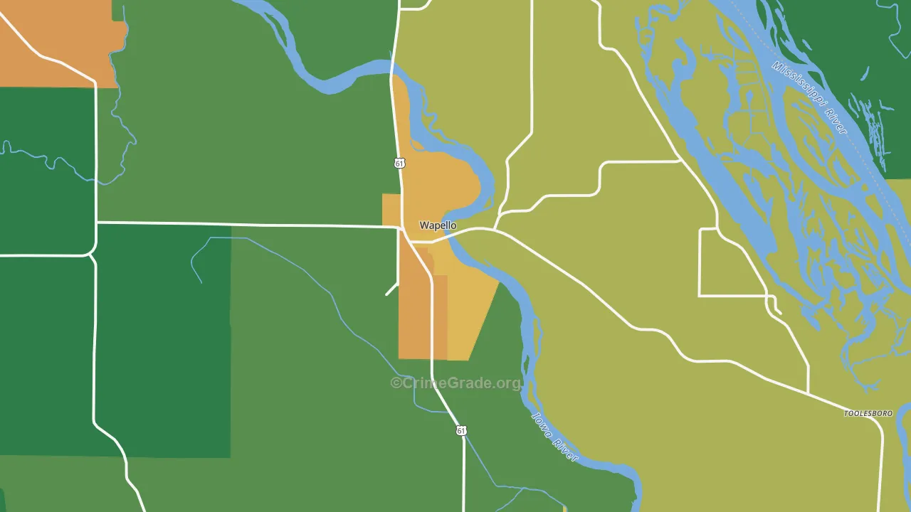 52653, IA Map of Theft Rates