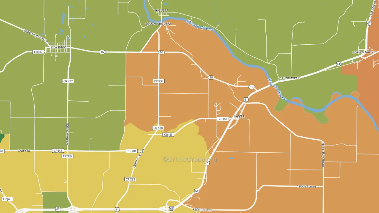 52658, IA Map of Theft Rates
