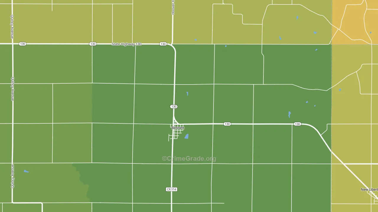 52721, IA Map of Theft Rates