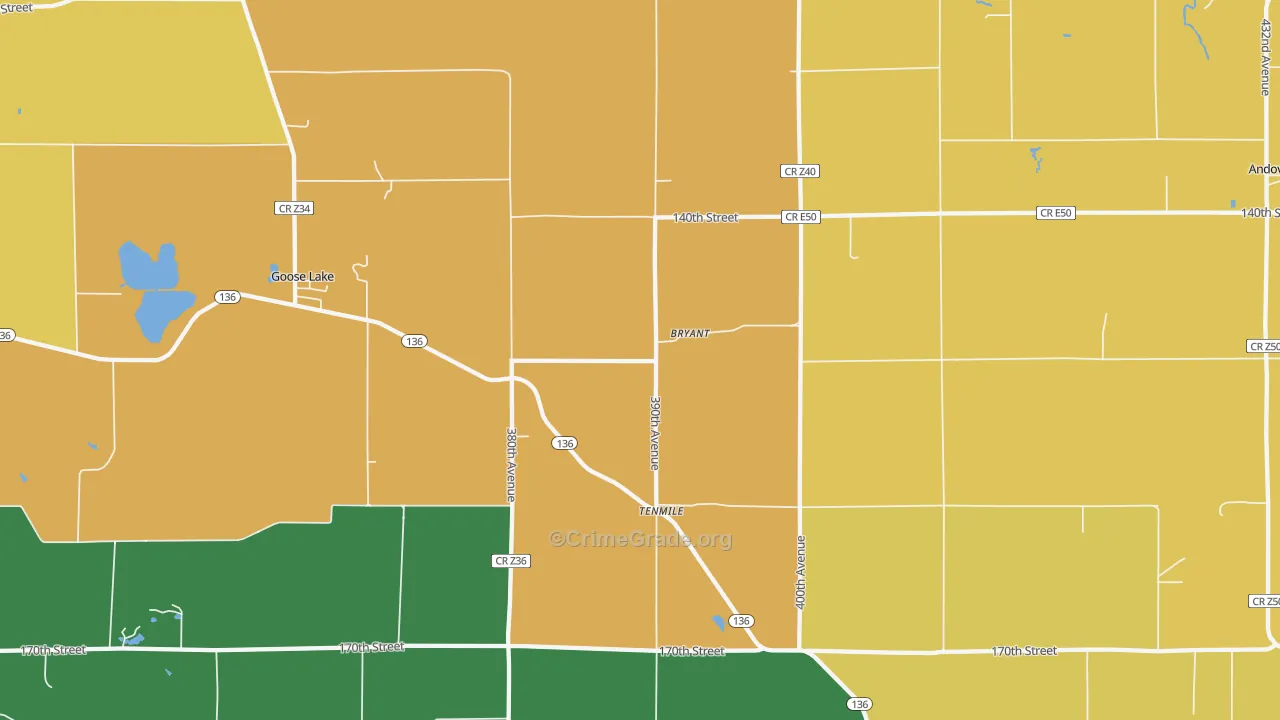 52727, IA Map of Theft Rates