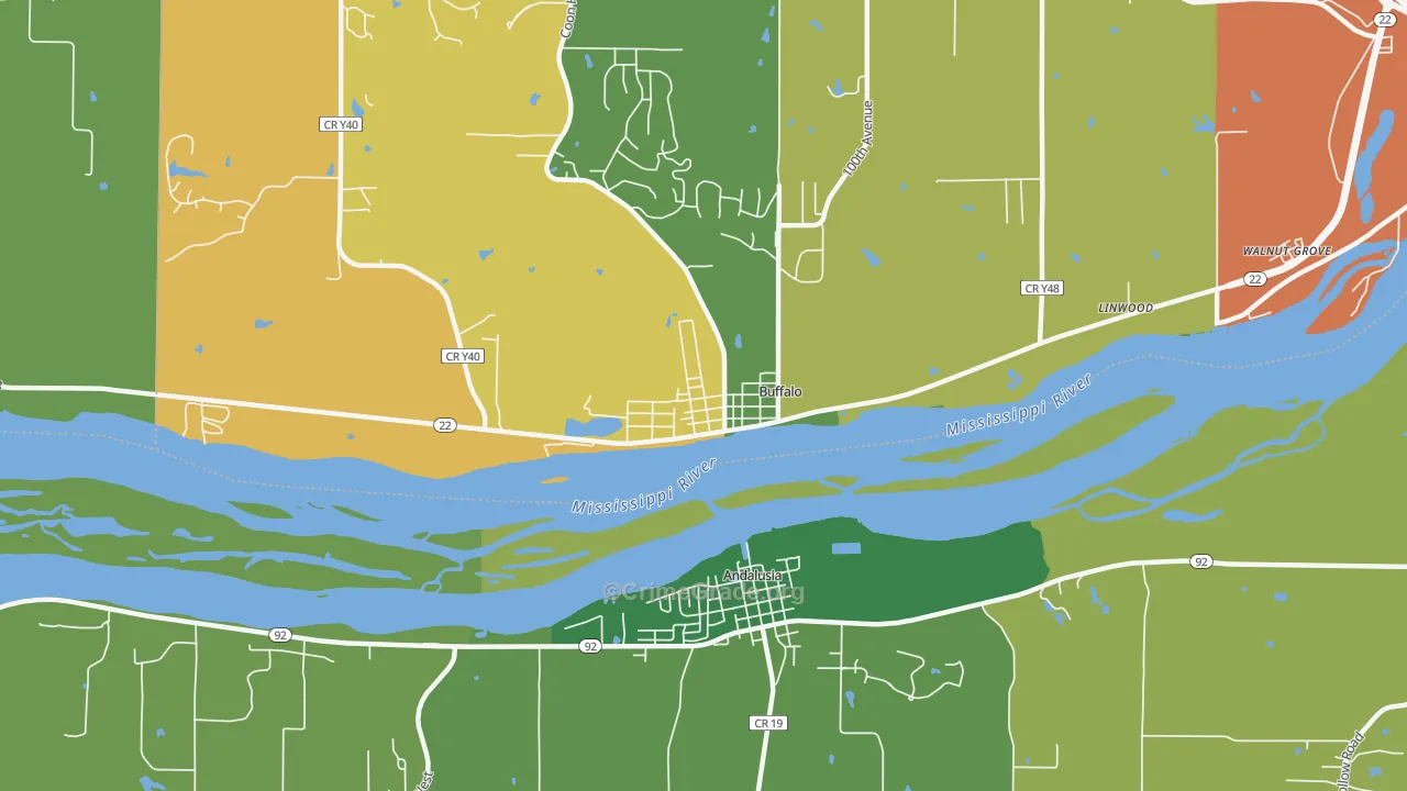 52728, IA Map of Theft Rates