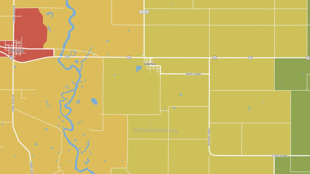 52729, IA Map of Theft Rates
